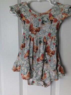 Posh Peanut Janet Bodysuit Twirl 6-12 Months